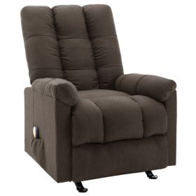 Recliner Dark Brown Fabric