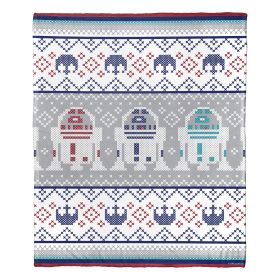 Star Wars; R2-D2 Sweater Aggretsuko Comics Silk Touch Throw Blanket; 50" x 60"