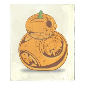 Star Wars; Pumpkinfied BB-8 Aggretsuko Comics Silk Touch Throw Blanket; 50" x 60"