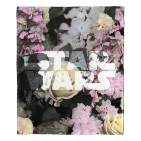 Star Wars; Floral Logo Aggretsuko Comics Silk Touch Throw Blanket; 50" x 60"