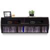 48.5 Inch 2 Tier Modern Wall Mounted Hanging Floating Shelf