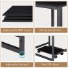 U-shaped Computer Desk, Industrial Corner Writing Desk with CPU Stand, Gaming Table Workstation Desk for Home Office (Black) (OLD SKU: WF198675AAB)