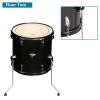 [Do Not Sell on Amazon]Glarry Full Size Adult Drum Set 5-Piece Black with Bass Drum, two Tom Drum, Snare Drum, Floor Tom, 16" Ride Cymbal, 14" Hi-hat