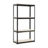 Storage Rack Shelving Unit Storage Shelf Steel Garage Utility Rack 4-Shelf Adjustable Shelves Heavy Duty Display Stand for Books; Kitchenware; Tools B