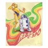 Star Wars; Retro Rainbow Droids Aggretsuko Comics Silk Touch Throw Blanket; 50" x 60"