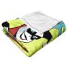 DC Comics Batman Silk Touch Throw Blanket, 50" x 60", Batcave Break In