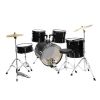 [Do Not Sell on Amazon]Glarry Full Size Adult Drum Set 5-Piece Black with Bass Drum, two Tom Drum, Snare Drum, Floor Tom, 16" Ride Cymbal, 14" Hi-hat