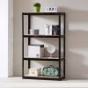 Storage Rack Shelving Unit Storage Shelf Steel Garage Utility Rack 4-Shelf Adjustable Shelves Heavy Duty Display Stand for Books; Kitchenware; Tools B