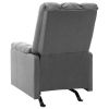 Recliner Light Gray Fabric