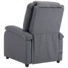 Massage Recliner Dark Gray Fabric