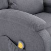 Massage Recliner Dark Gray Fabric