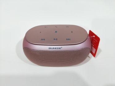 Wireless Bluetooth touch portable dual speaker audio (Option: Rose gold-USB)