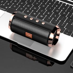 Portable Bluetooth Speakers 9D Surround Stereo Sound Bar IPX7 Waterproof Column Military Speaker Home Theater caixa de som (Color: Black)