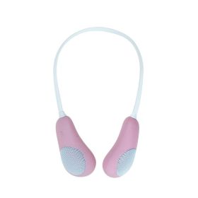 Neck-Mounted Wireless Bluetooth Speaker (Option: Pink-USB)