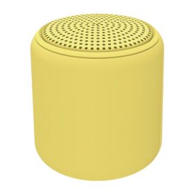 Outdoor Waterproof Portable Macaron Xiaogang Cannon Speaker (Color: Yellow)