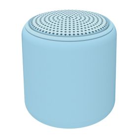 Outdoor Waterproof Portable Macaron Xiaogang Cannon Speaker (Color: Blue)