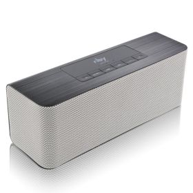 NBY5540 Mobile Phone Wireless Bluetooth Speaker (Option: Sliver grey-Usb)