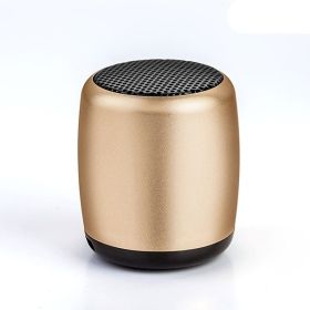 German Mini Cannon Wireless Bluetooth Speaker (Color: Gold)