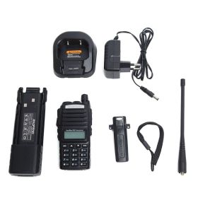 Battery Walkie Talkie UV Double Segment Hand Station Double (Option: Black-USB)