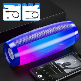 Bluetooth Audio High Quality Wireless Portable (Option: Sapphire blue-USB)