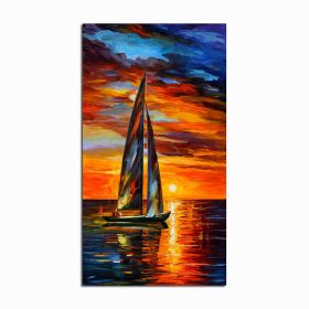 Coloring Poster Hand Painted Oil Painting Landscape For The Living Room Wall Art Home Decoration Abstract Without Frame (size: 100x150cm)