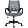 Office Computer Desk Chair Gaming-Ergonomic Mid Back Cushion Lumbar Support with Wheels Comfortable Blue Mesh Racing Seat Adjustable Swivel Rolling Ho