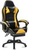 Ergonomic Gaming Chair for Adults, Comfortable Computer Chair for Heavy People, Adjustable Height Office Desk Chair with Wheels, Breathable Leather Vi