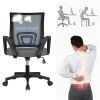 Office Computer Desk Chair Gaming-Ergonomic Mid Back Cushion Lumbar Support with Wheels Comfortable Blue Mesh Racing Seat Adjustable Swivel Rolling Ho