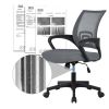 Office Computer Desk Chair Gaming-Ergonomic Mid Back Cushion Lumbar Support with Wheels Comfortable Blue Mesh Racing Seat Adjustable Swivel Rolling Ho