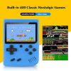 Retro Handheld Game Console; Portable Video Game Console For Children With 400 Classical FC Games 3.0-Inch Screen 1020mAh Rechargeable Battery Support