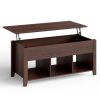 Lift Top Coffee Table with Storage Lower Shelf