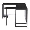 U-shaped Computer Desk;  Industrial Corner Writing Desk with CPU Stand;  Gaming Table Workstation Desk for Home Office