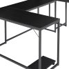 U-shaped Computer Desk;  Industrial Corner Writing Desk with CPU Stand;  Gaming Table Workstation Desk for Home Office