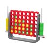 Jumbo 4-to-Score Game Set;  Giant Connect 4 with 42 Rings;  Indoor Outdoor Game Set for Kids and Adults